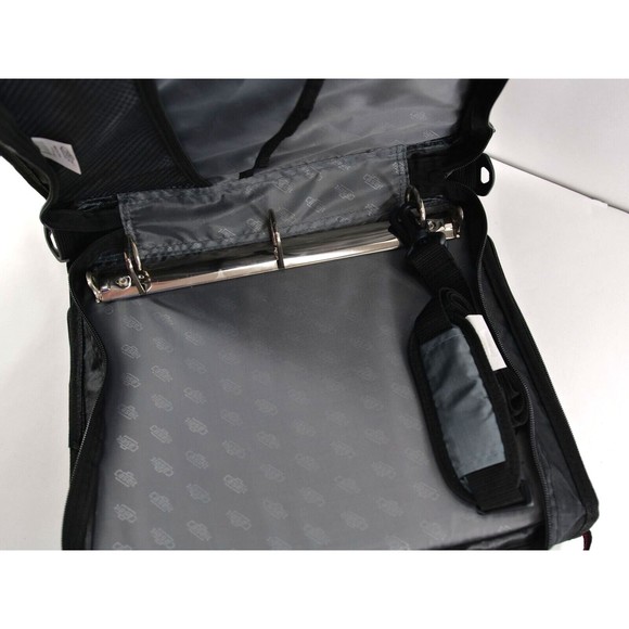 Case-It Black  ZBinder 2 in 1 Organizer 2 Sided‎ Storage 2 Inside Pockets NEW - Picture 4 of 5